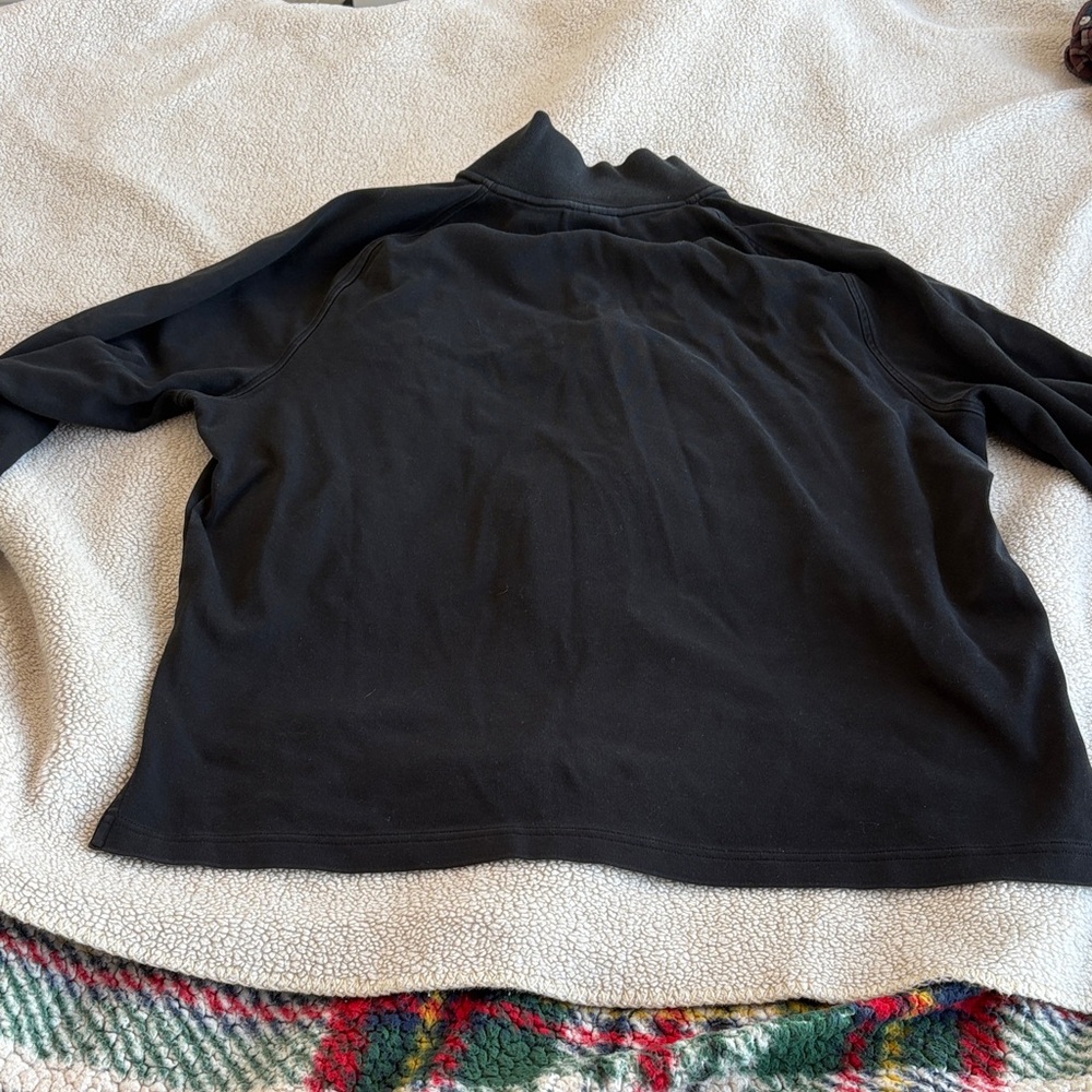 Lacoste Classic Black Quarter Zip Sweater - Picture 7 of 7